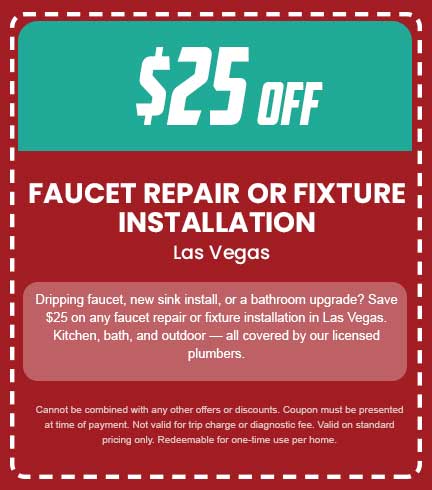Discount on Faucet Repair or Fixture Installation