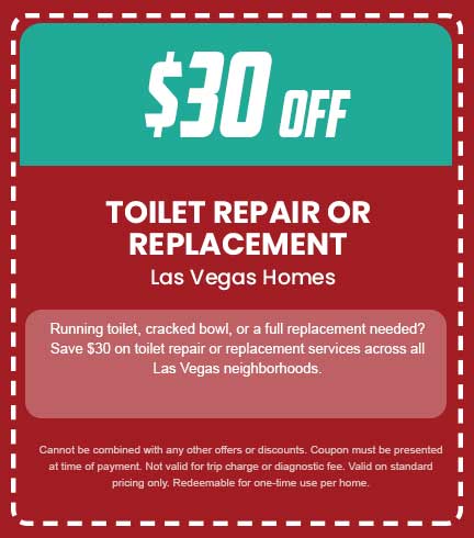 Discount on Toilet Repair or Replacement