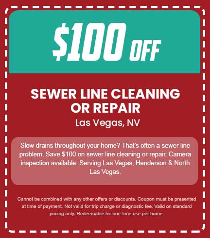 Discount on Sewer Line Cleaning or Repair